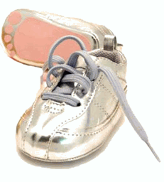 Infant Track Shoes in Silver